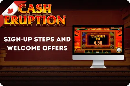 Sign-Up Steps and Welcome Offers For Cash Eruption
